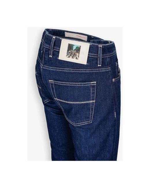 Tramarossa Blue Slim Fit Jeans for men