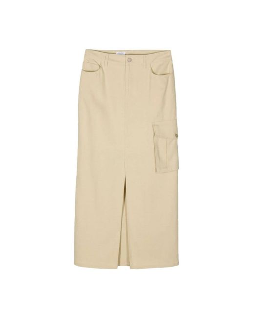 Filippa K Rokken ,Crepe Cargo Rok in het Natural