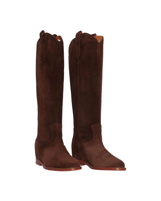 Via Roma 15 Brown Cowboy & Biker Boots
