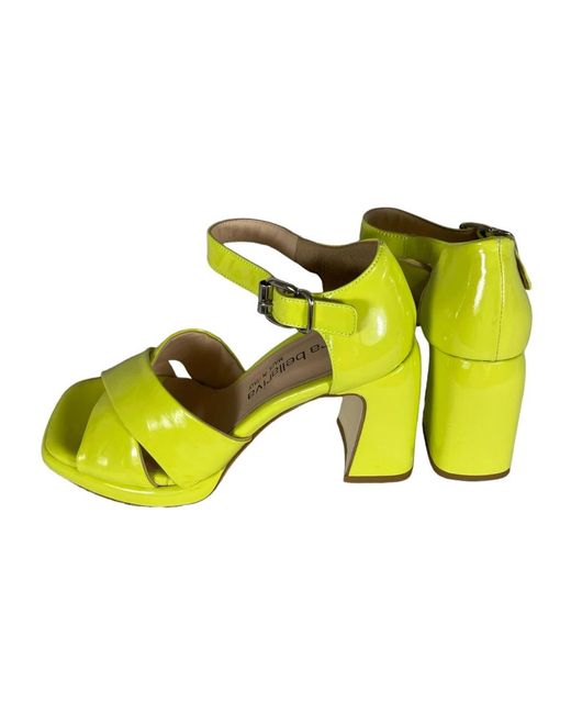 Laura Bellariva Yellow High Heel Sandals