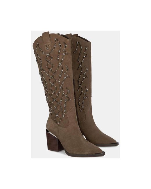 Alma En Pena. Brown Cowboy Boots