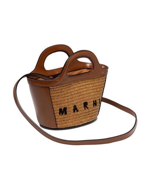 Handbags di Marni in Brown