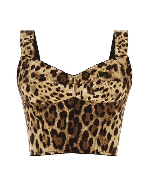 Dolce & Gabbana Brown Sleeveless Tops