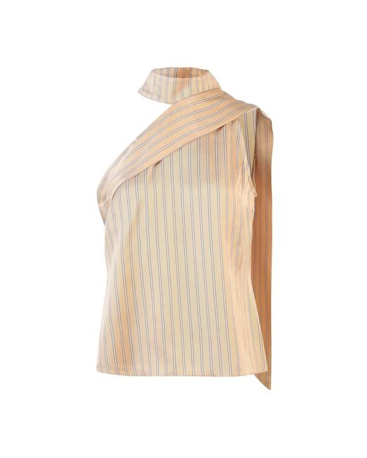 Sleeveless Tops di March23 in Natural