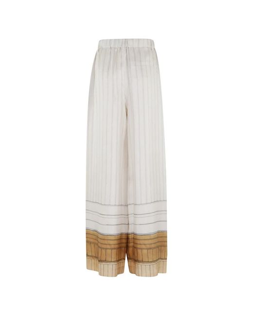 Alysi Broeken ,Veelkleurig ,Pantalone Pinstripes in het White