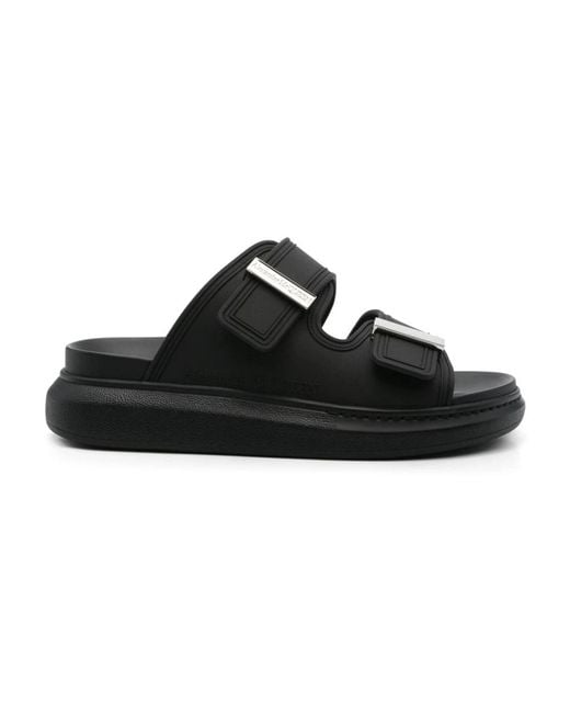 McQueen Black Sliders