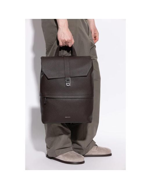 Backpacks di Ferragamo in Black da Uomo