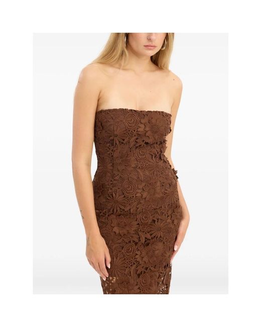 ROTATE BIRGER CHRISTENSEN Brown Midi Dresses