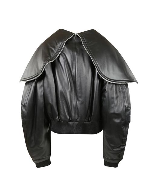 The Attico Black Leather Jackets