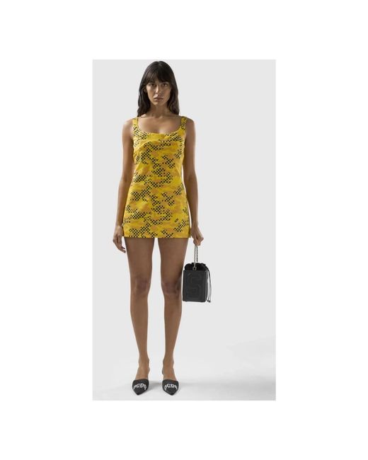 Gcds Yellow Short Dresses