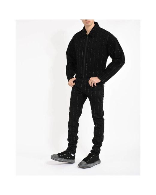 Purple Brand Black Skinny Fit Jeans for men