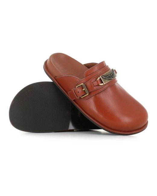 Zadig & Voltaire Brown Mules
