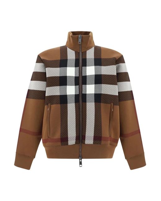 Burberry Brown Zip-Throughs for men