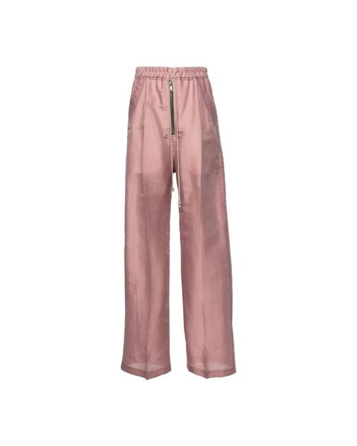 Pantalones con cordón rosa polvoriento Rick Owens de color Pink