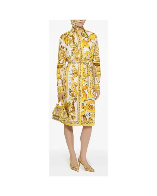 Dolce & Gabbana Metallic Shirt Dresses