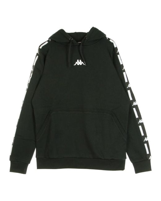 Kappa Hoodies & Sweatvesten ,Zwart ,Katoen Hoodie in het Black voor heren