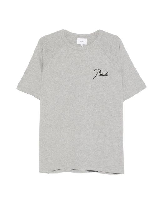 Rhude Gray T-Shirts for men