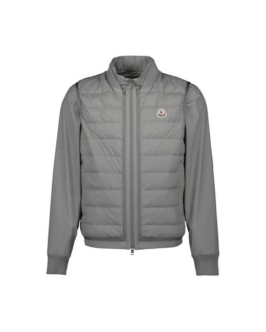 Moncler Logo-Patch Gilet in het Gray voor heren