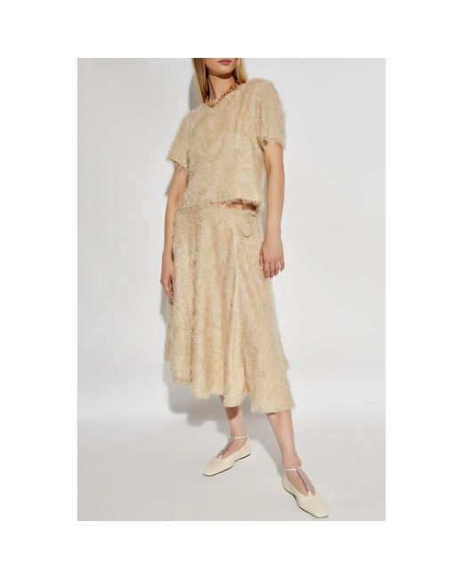 Midi Skirts By Malene Birger de color Natural