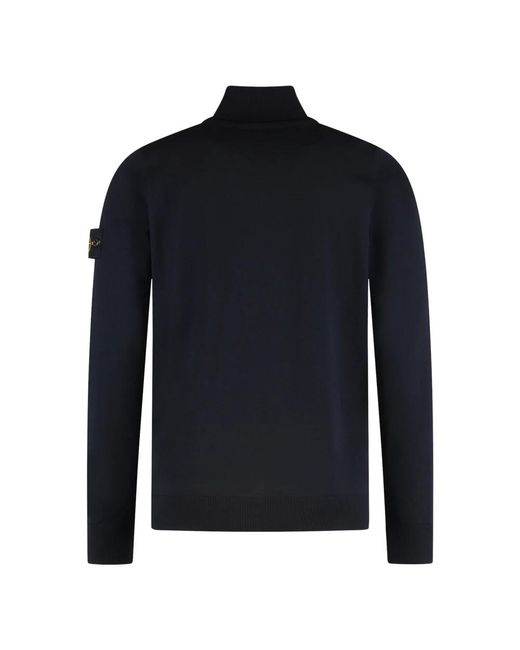 Stone Island Blue Turtlenecks for men