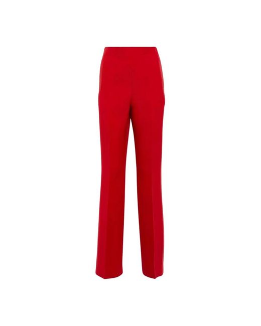 Roland Mouret Red Wide Trousers