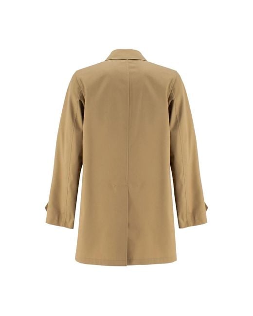 Sealup Klassischer mackintosh tel aus technischem stoff in Natural für Herren