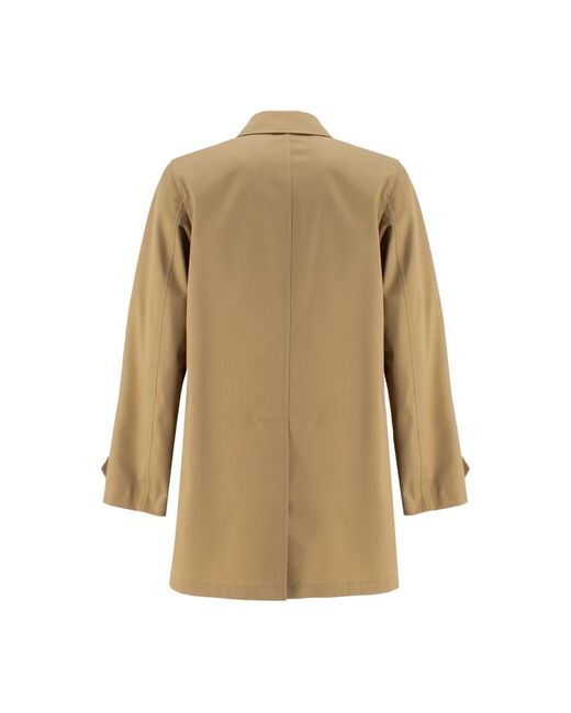 Single-Breasted Coats Sealup de hombre de color Natural