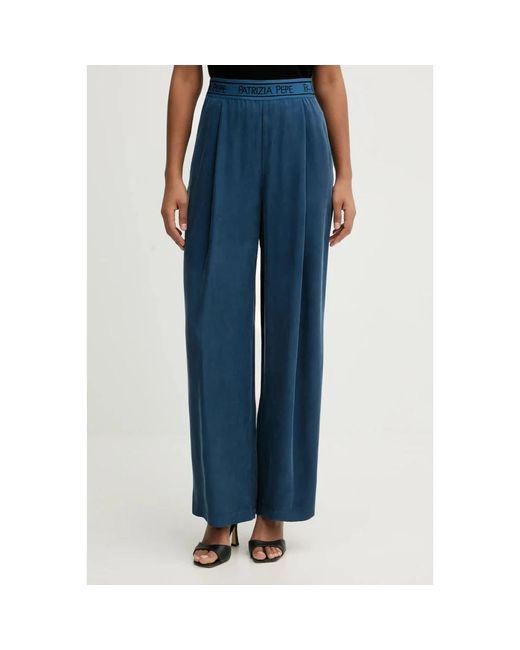 Patrizia Pepe Blue Wide Trousers