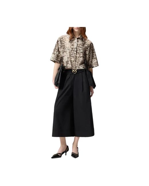 Pinko Black Cropped Trousers