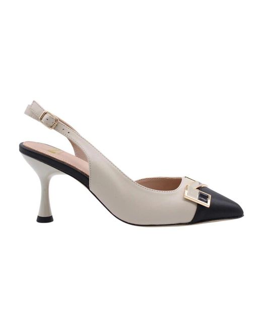 Nathan-Baume Natural Elegante Slingback Sandalen
