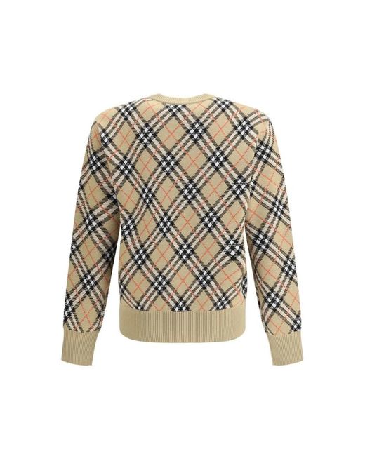 Burberry Multicolor Round-Neck Knitwear for men