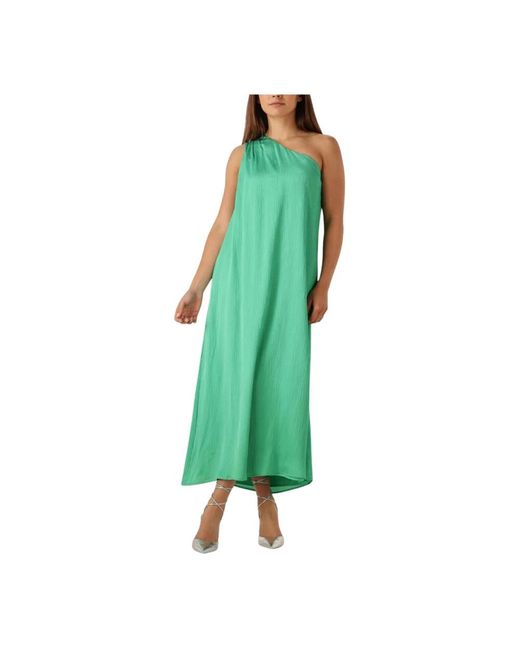Suncoo Kleedjes ,Groen ,Groene Midi Jurk Carmina Charme in het Green
