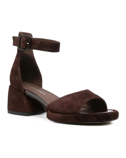 ADRIANNA FERETTI Brown High Heel Sandals