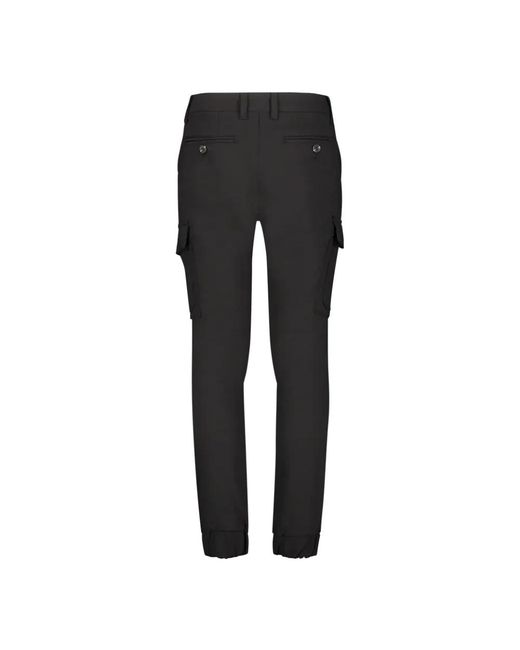 Aeden Black Slim-Fit Trousers for men