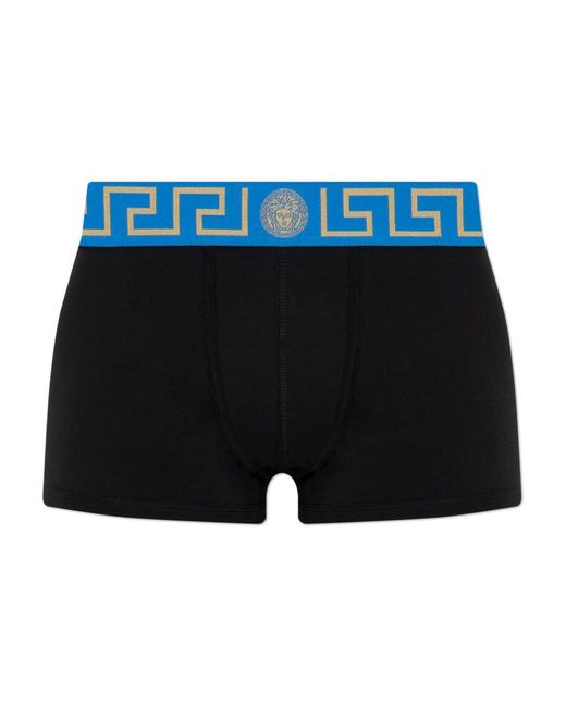 Versace Greca Border Trunks in Blue für Herren