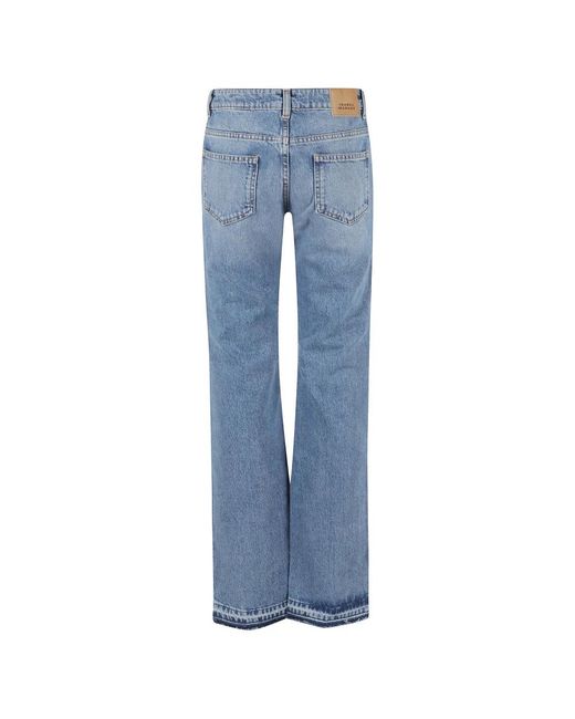 Isabel Marant Jeans ,Blauw ,Katoen Denala Katoenen Broek in het Blue