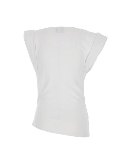 Isabel Marant Overhemden ,Wit ,Katoen Maisan T-Shirt in het White