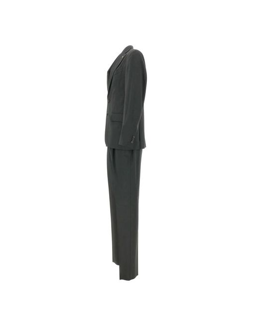 Corneliani Kostuums ,Groen ,Wol Single-Breasted Pakrevers Kostuum in het Black voor heren