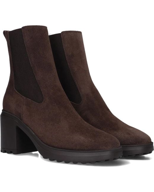 Hogan Brown Heeled Boots