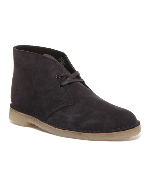 Clarks Blue Lace-Up Boots for men