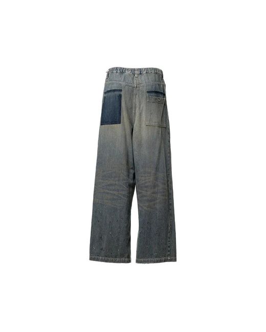 Maison Mihara Yasuhiro Gray Wide Trousers for men