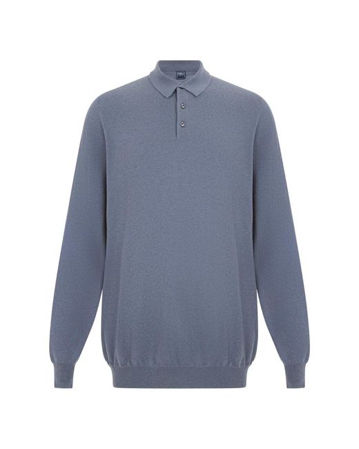 Fedeli Polo Trui in het Blue voor heren