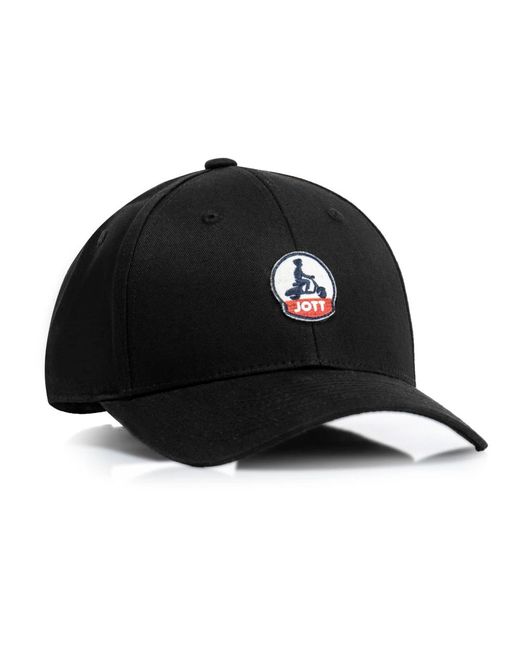J.O.T.T Accessoires ,Zwart ,Katoen Zwarte Cap Met Klep in het Black voor heren
