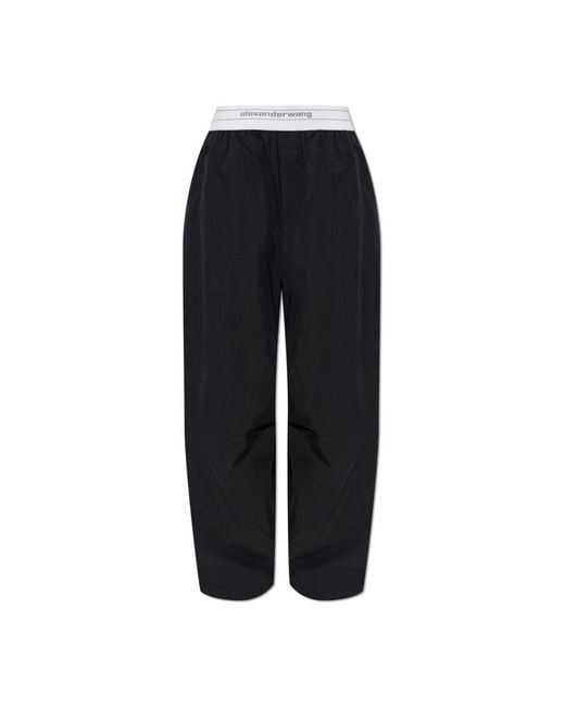 Alexander Wang Black Wide Trousers