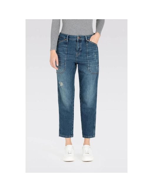 M·a·c Blue Cropped Jeans