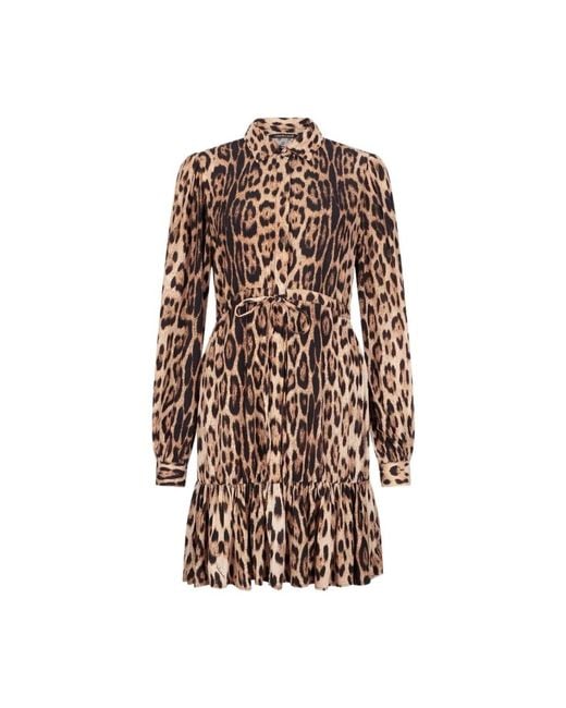 Roberto Cavalli Brown Short Dresses