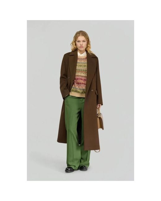 Semicouture Green Round-Neck Knitwear