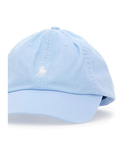Polo Ralph Lauren Blauwe Katoenen Baseballpet Met Logo in het Blue voor heren