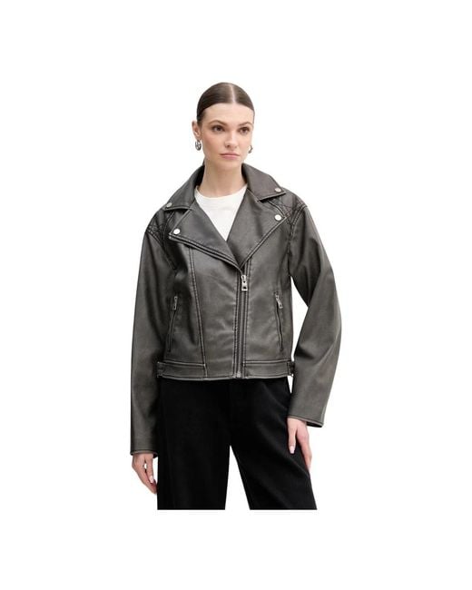 Guess Nada Biker Jacket in het Gray