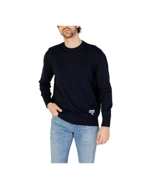 Knitwear > round-neck knitwear Armani Exchange pour homme en coloris Blue